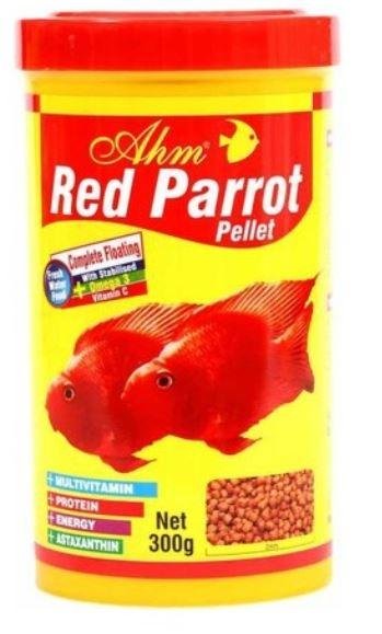 Ahm Red Parrot Pellet 300Gm AHM Fish Food