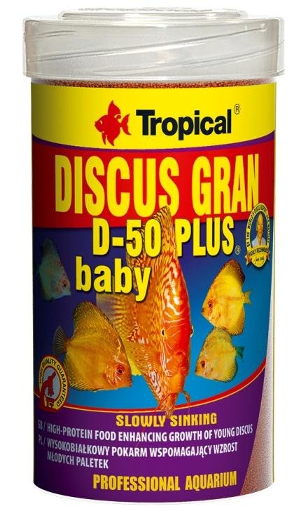 Tropical Discus Gran. D-50 Baby Plus Granules 52 Gram Tropical