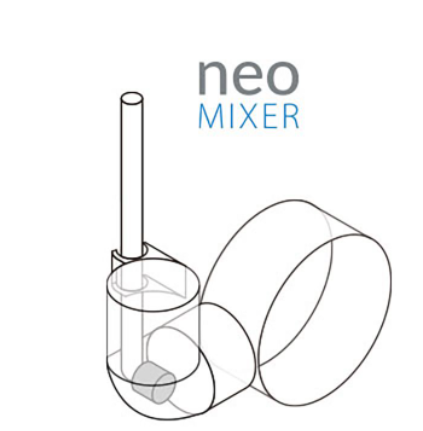 Aquario Neo Mixer M - Inline CO2 diffuser - 13 mm Aquario Neo from Korea