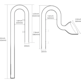 FZONE GLASS 20MM LILY PIPE SET