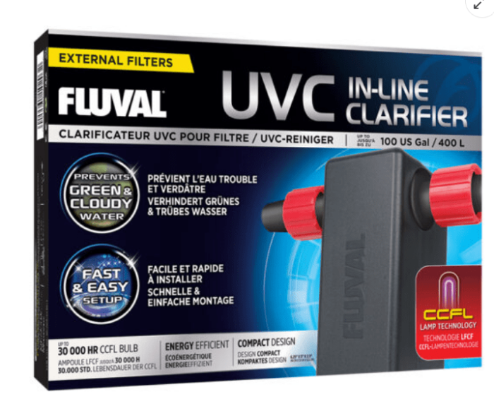 Fluval UVC In-Line Clarifier Fluval