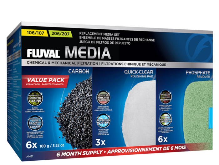 FLUVAL 106/107, 206/207 Media Value Pack Fluval