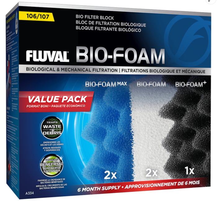 Fluval 106, 107 Bio-Foam Value Pack Fluval