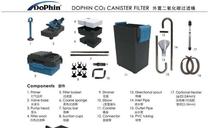 Dophin Aquarium Canister Filter 11308 Dophin