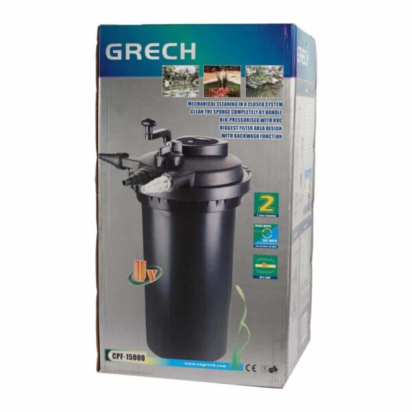 SunSun Grech CPF-15000 Pond Filter With UV