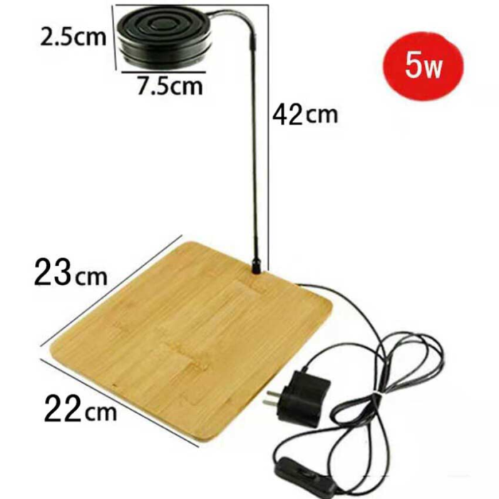 LED Light with Wooden Stand 5W Back Water Aquatics